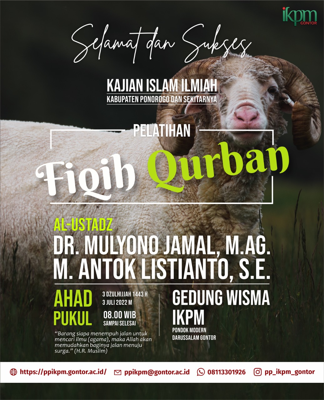 Pelatihan Fiqh Qurban, Sebagai Ajang Silaturahmi Takmir Masjid Se-Kabupaten Ponorogo